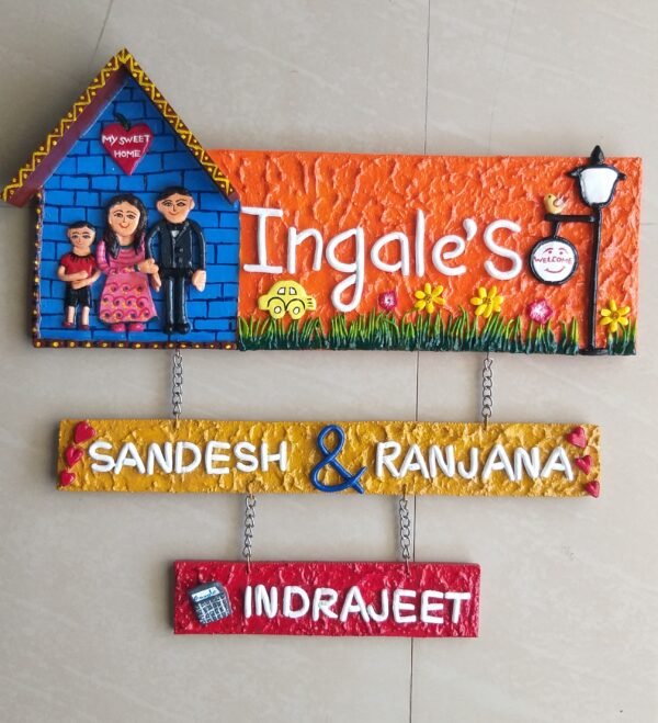 Home-themed Nameplate