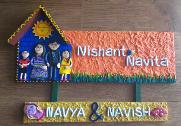 Home-themed Nameplate