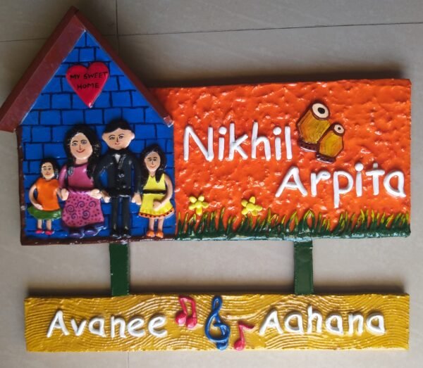 Home-themed Nameplate