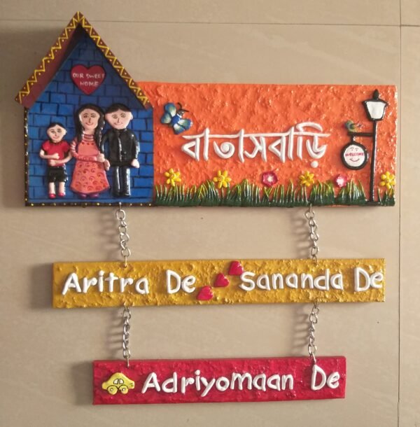 Home-themed Nameplate