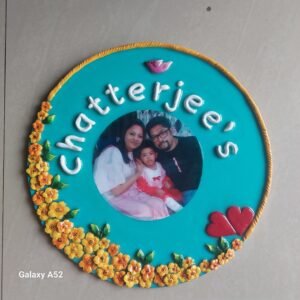 Round Flower Nameplate