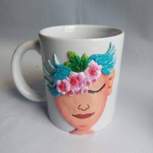 Floral Face Art Mug