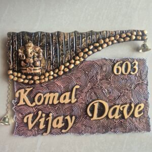 Golden designer Nameplate