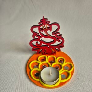 Ganesha Mirror Tea Candle Holder