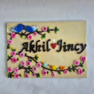 Rectangular Pastel Nameplate