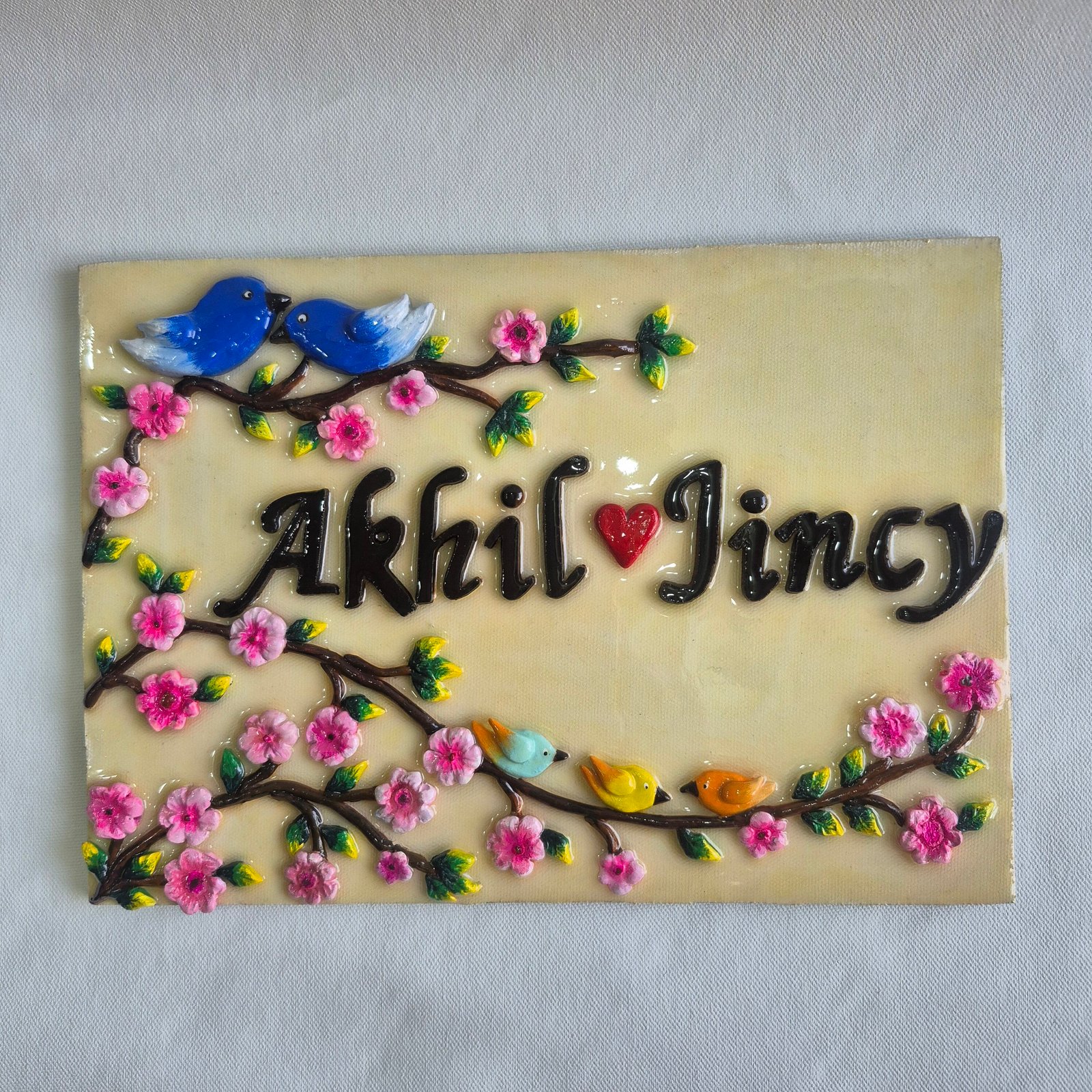 Rectangular Pastel Nameplate