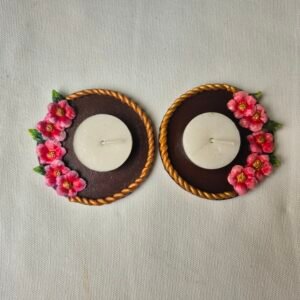 Floral Royale Tea Candle Holder Set