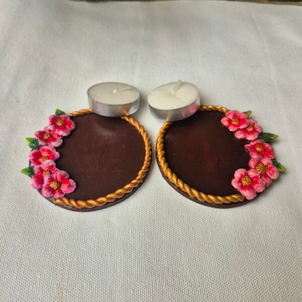 Floral Royale Tea Candle Holder Set